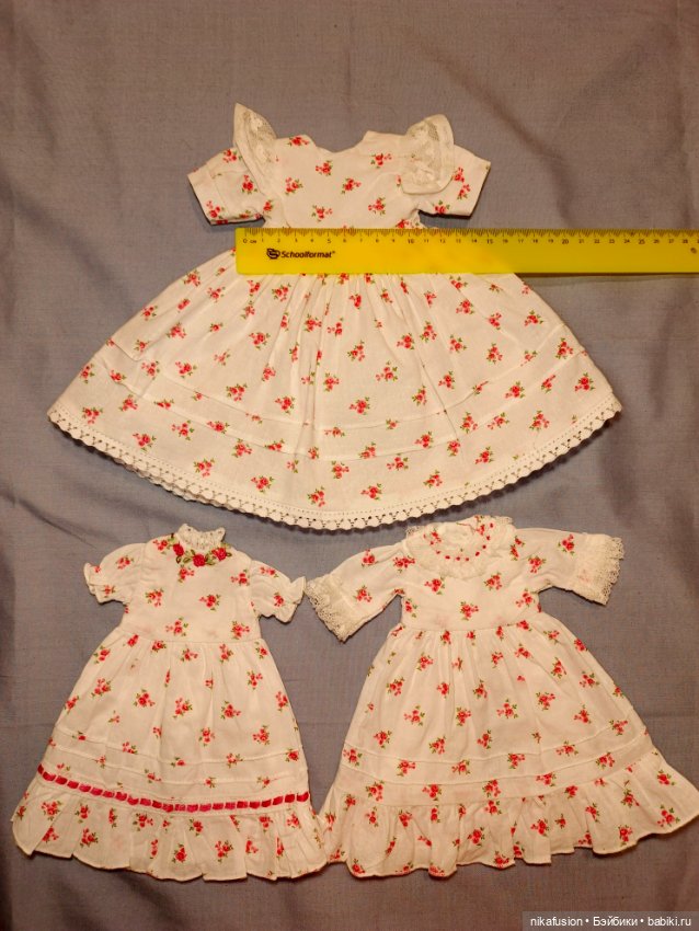 Платья на сестричек, антикварные или винтажные куклы (фото 5)