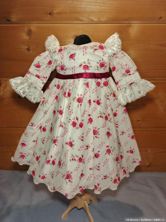 Платье на антикварную или винтажную куклу 45 см (фото 2)