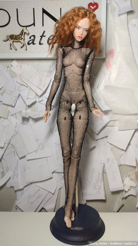 Прозрачный комбинезон, платье