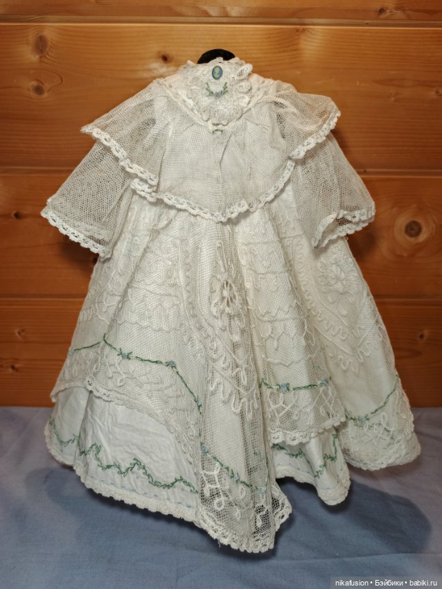 Платье на антикварную или винтажную куклу ростом 50-55 см