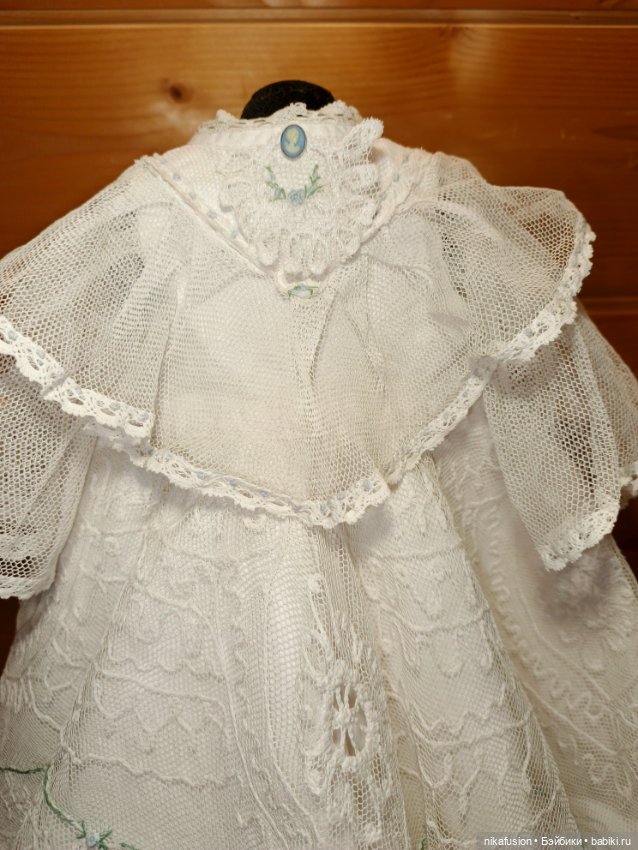 Платье на антикварную или винтажную куклу ростом 50-55 см (фото 2)