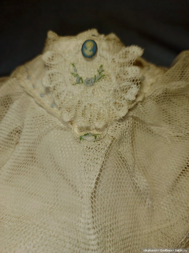 Платье на антикварную или винтажную куклу ростом 50-55 см (фото 6)