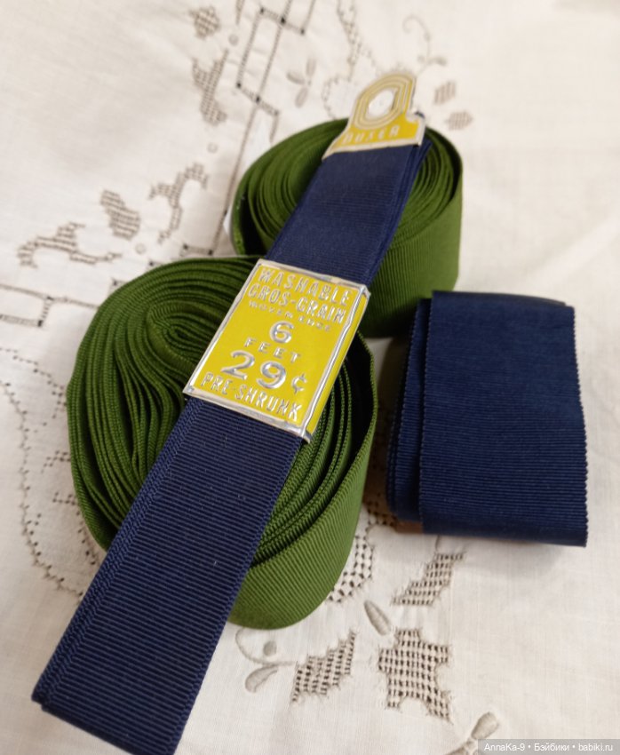 Винтажная репсовая тесьма и лента (фото 5)