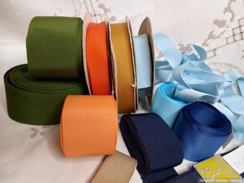 Винтажная репсовая тесьма и лента