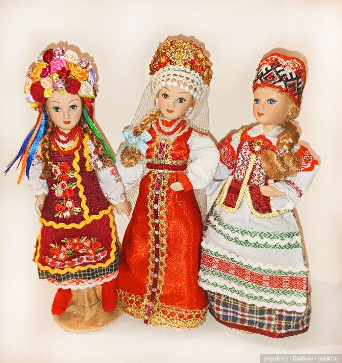 15 кукол в костюмах народов СССР, 21 см (ООАК) (фото 4)