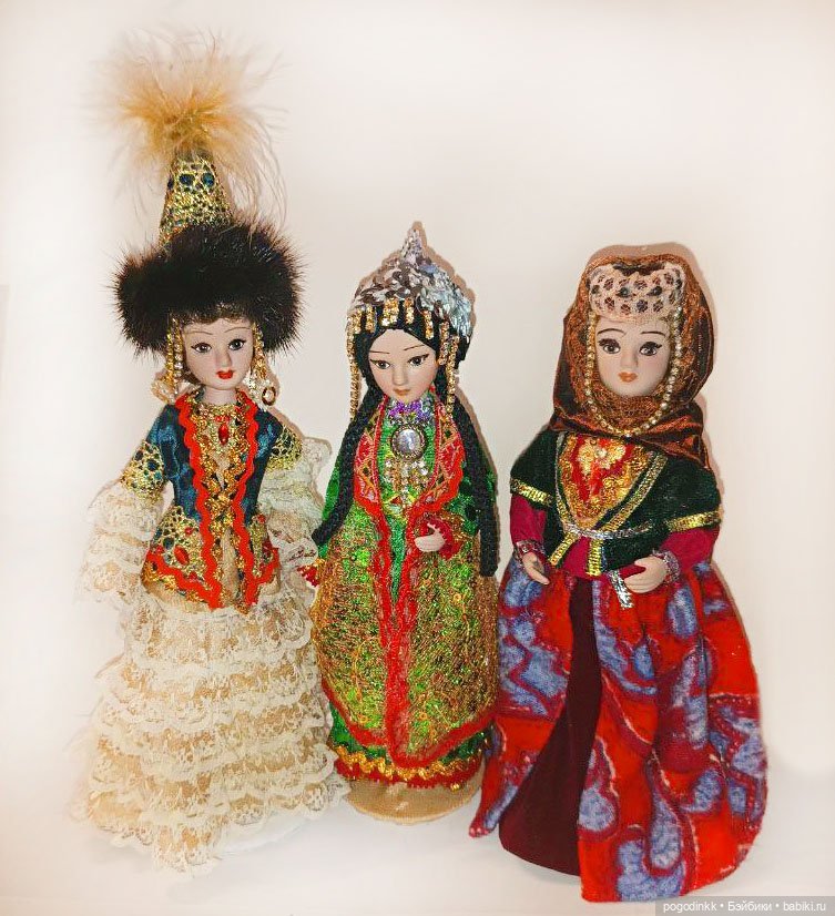 15 кукол в костюмах народов СССР, 21 см (ООАК) (фото 5)