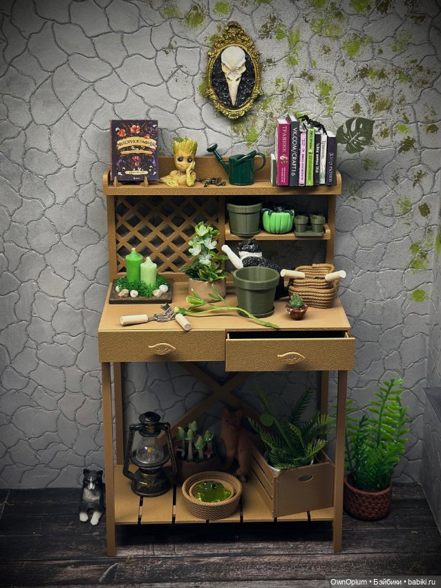 Верстак садовый 1:6 — Кукольная мебель (фото 4)