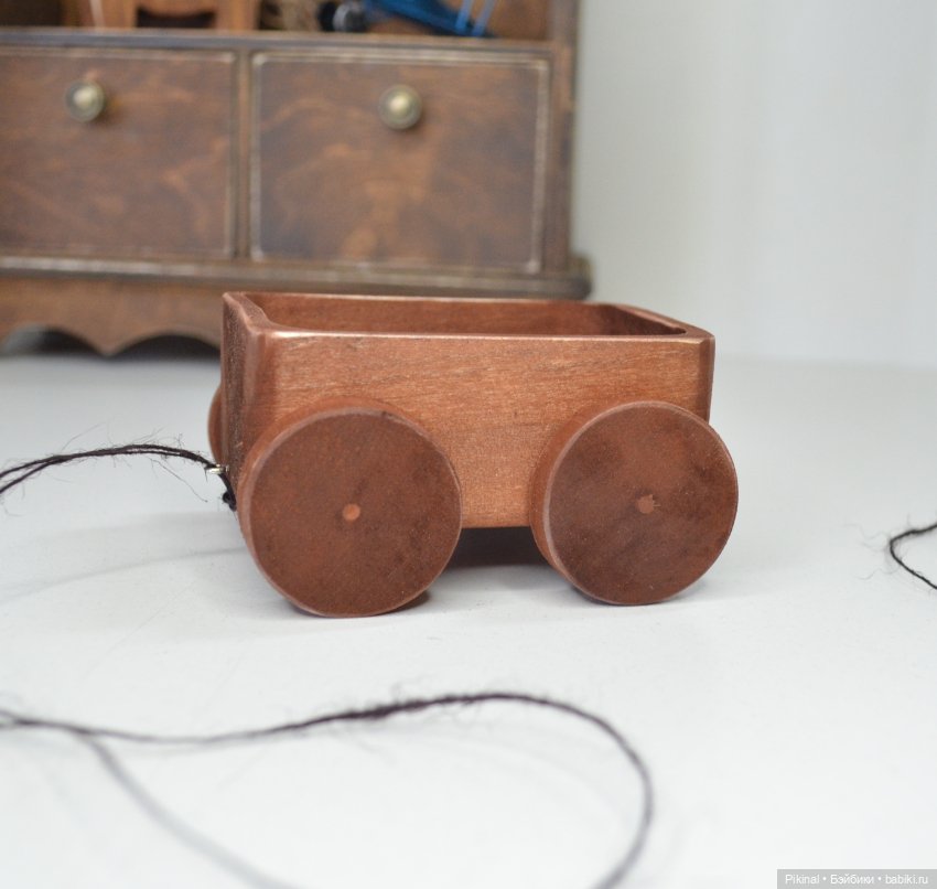 Тележки деревянные) — Аксессуары для кукольных фотосессий (фото 2)