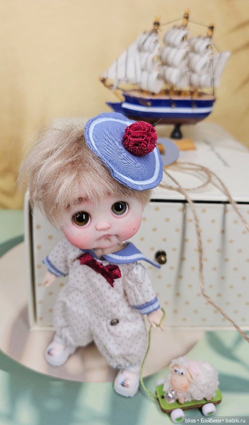 Морячок ob11 — Шарнирные куклы (не BJD) (фото 3)