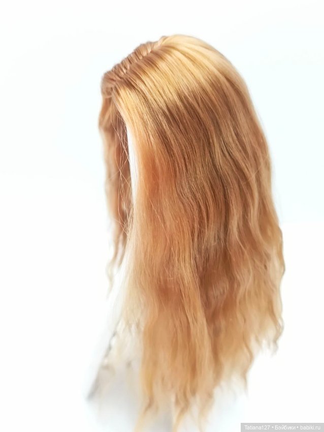 Парик из натуральных локонов козы. ОГ - 12см (фото 2)