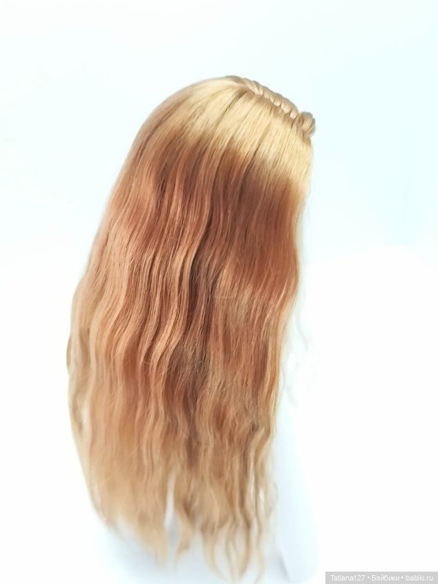 Парик из натуральных локонов козы. ОГ - 12см (фото 3)