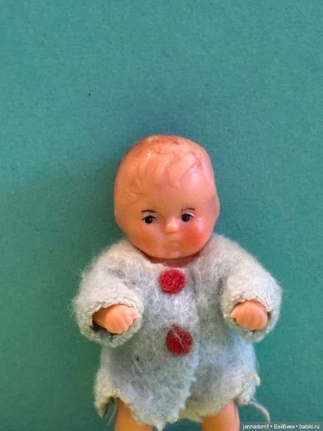 Резиновый пупсик Ari родом из ГДР, высота 6 см (фото 2)