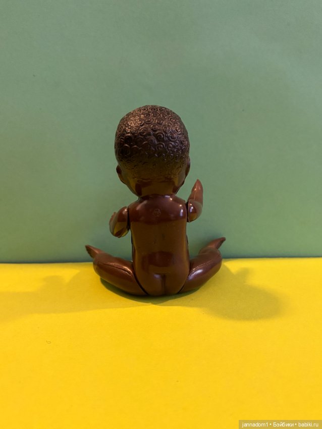 Целлулоидный японский пупсик негрик, высота 16 см (фото 5)
