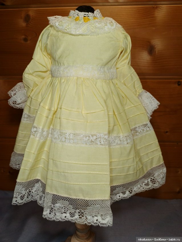 Платье на антикварную или винтажную куклу рост 45 см (фото 2)