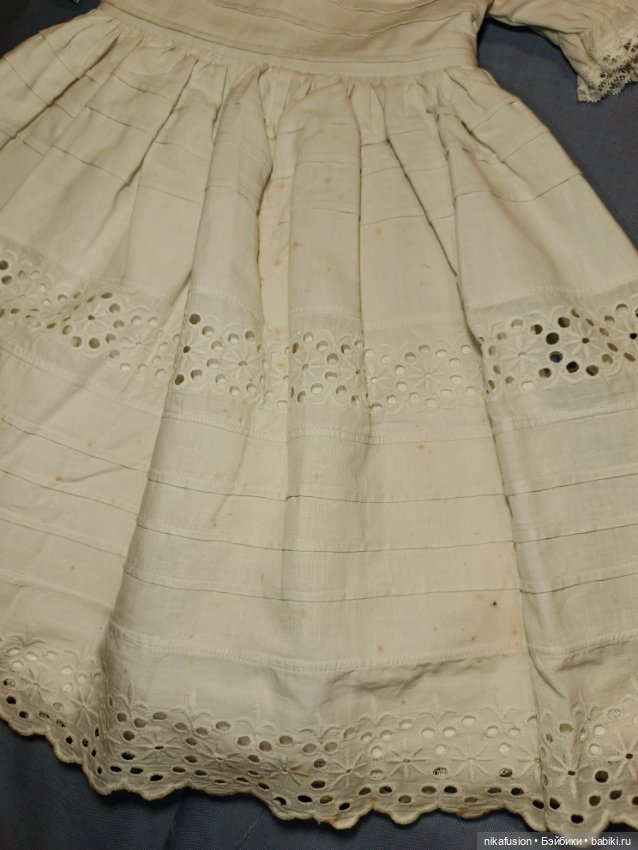 Платье на антикварную или винтажную куклу рост 60-70 см (фото 6)