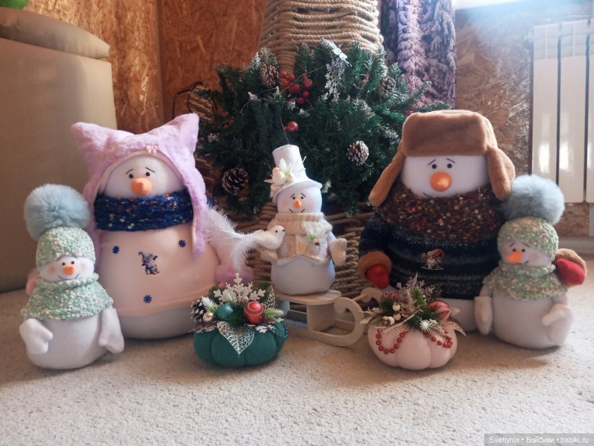 Снеговичок-добрячок — Авторские игрушки (фото 4)