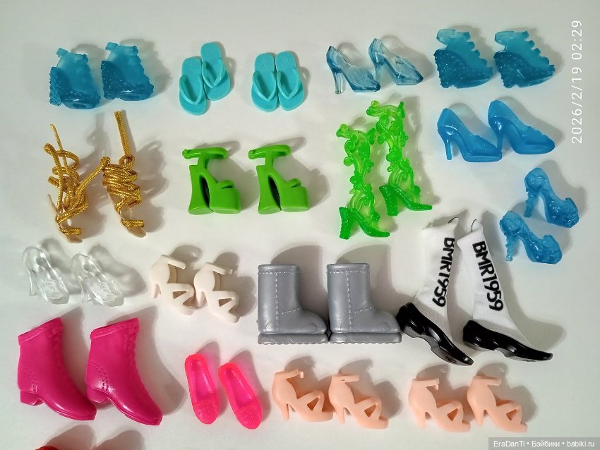 Лот обуви на Барби, 30 пар (фото 2)