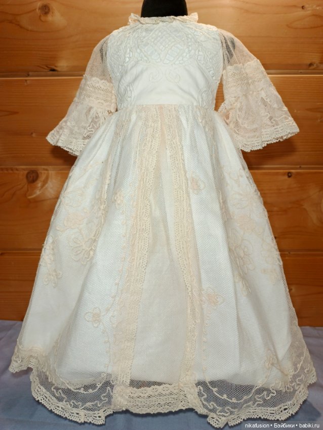 Платье на антикварную или винтажную куклу рост 65-70 см (фото 3)