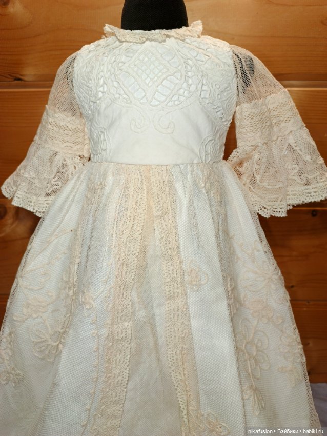 Платье на антикварную или винтажную куклу рост 65-70 см (фото 5)