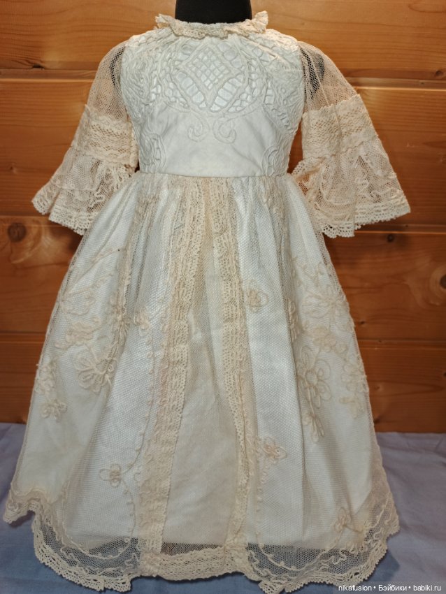 Платье на антикварную или винтажную куклу рост 65-70 см (фото 4)