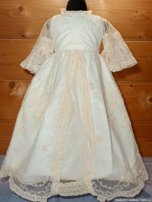 Платье на антикварную или винтажную куклу рост 65-70 см (фото 2)