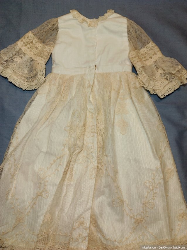 Платье на антикварную или винтажную куклу рост 65-70 см (фото 9)