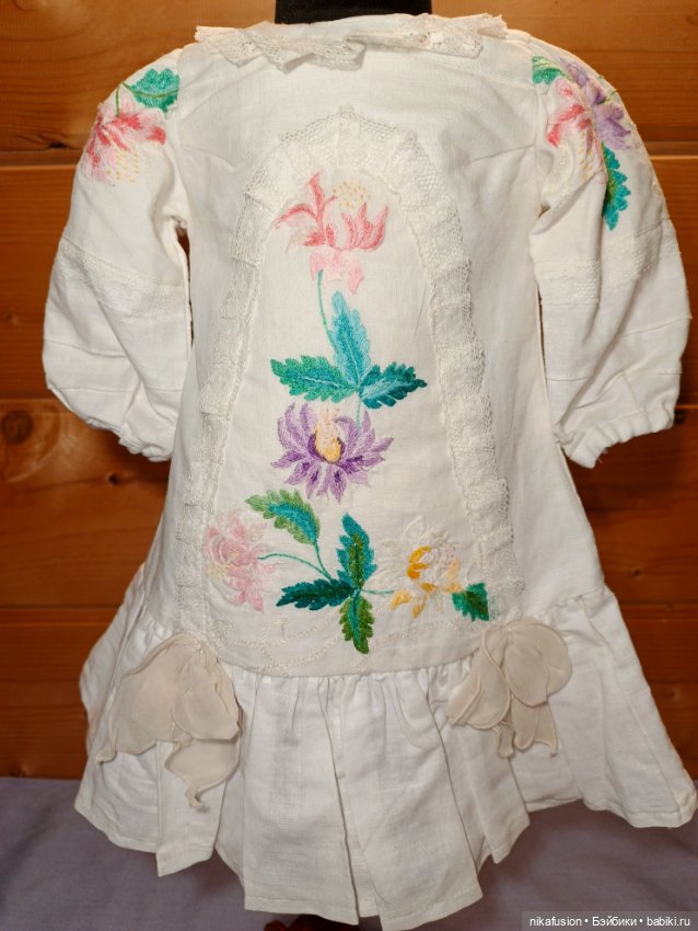 Платье на антикварную или винтажную куклу рост 58-60 см (фото 3)