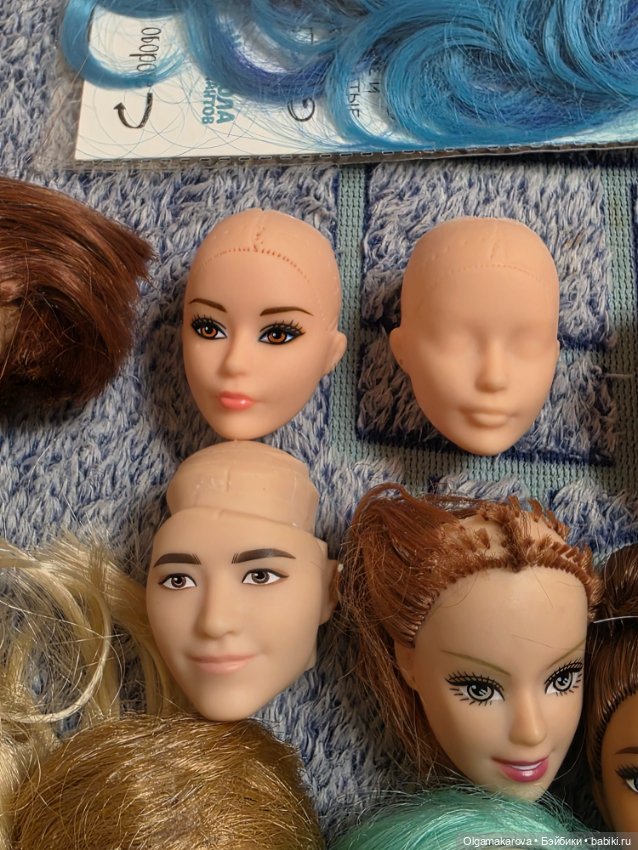 Головы кукол Барби для Ооак и трессы в подарок (фото 2)