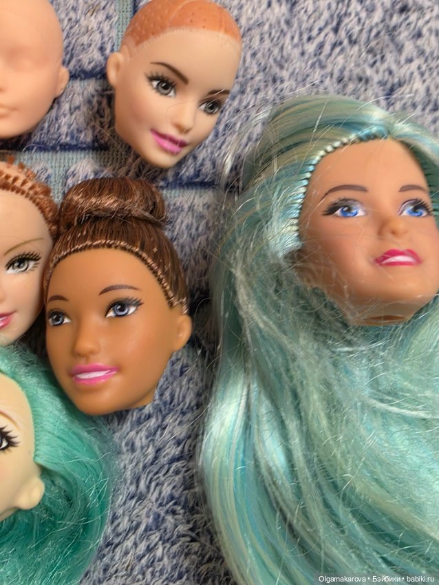 Головы кукол Барби для Ооак и трессы в подарок (фото 3)