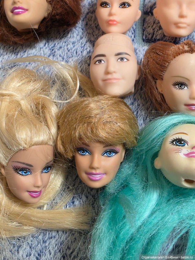 Головы кукол Барби для Ооак и трессы в подарок (фото 4)