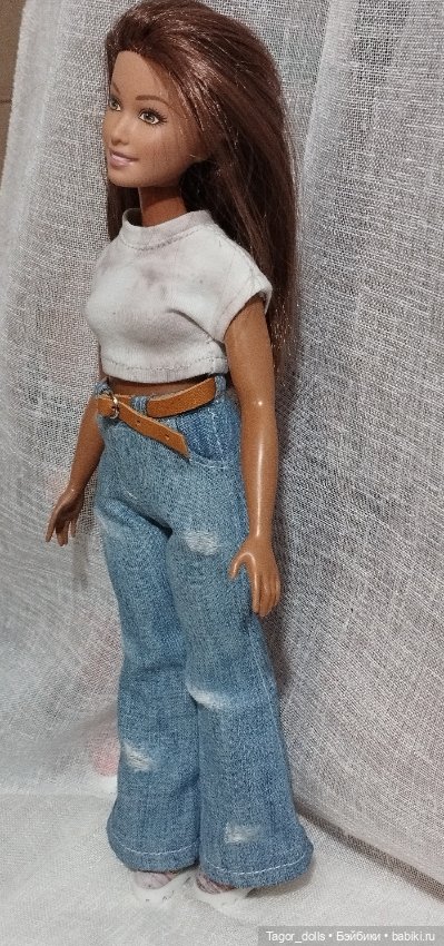 Джинсы клеш на Барби пышку (фото 3)