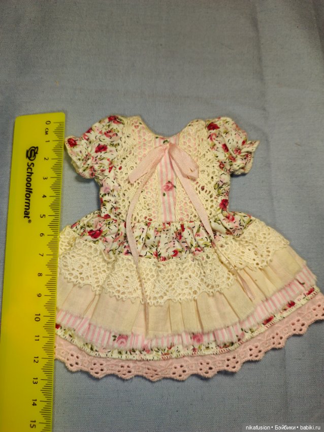 Нарядное платье на куклу БЖД 1/6 (фото 6)