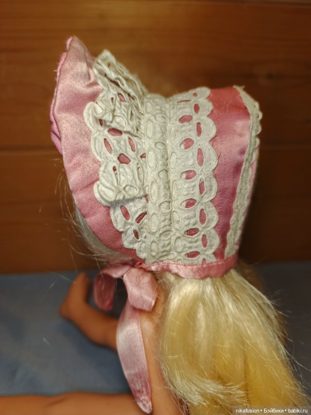 Чепчик для антикварной или винтажной куклы или Паоло Рейна (фото 2)