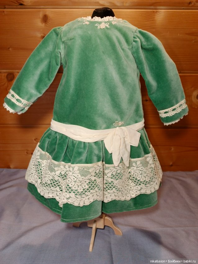 Платье на антикварную или винтажную куклу рост 50 см (фото 2)