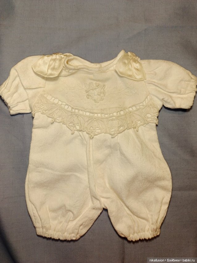 Комбинезон для антикварной или винтажной куклы или реборна