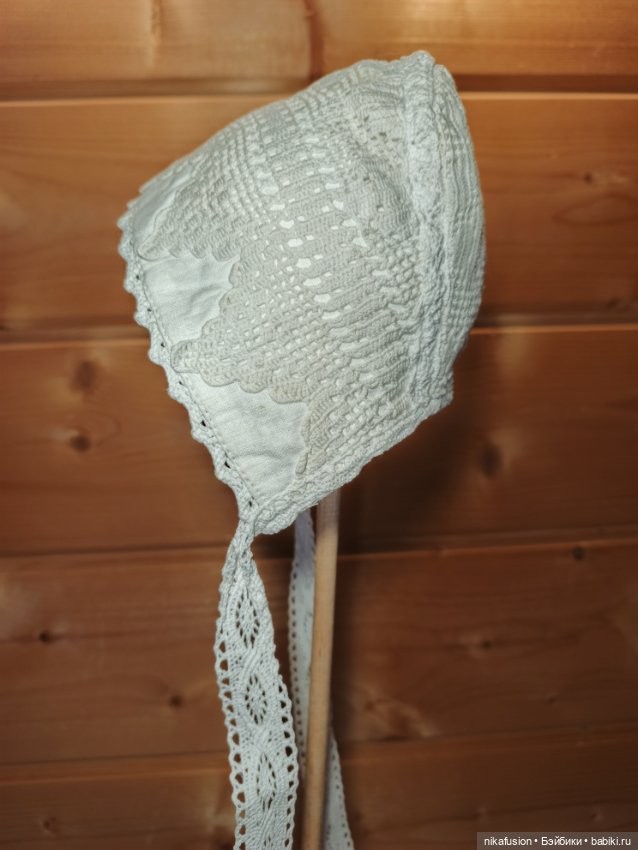 Чепчик на антикварную или винтажную куклу