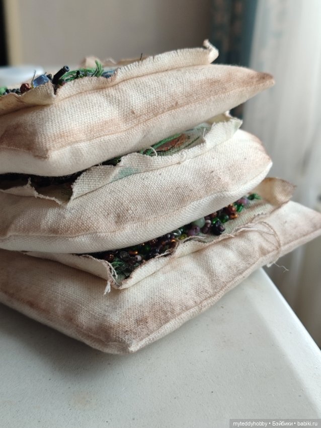 Подушки мухоморы — Текстиль для кукольного интерьера (фото 8)