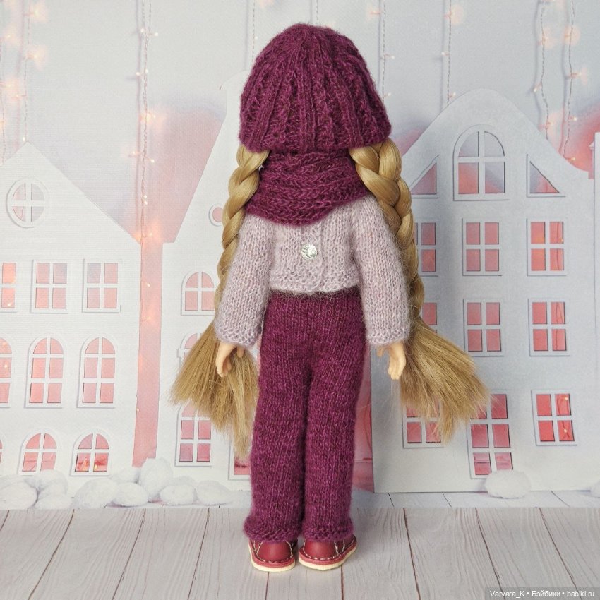 Комплект одежды "сиреневый" для куклы Paola Reina 32 см (фото 4)