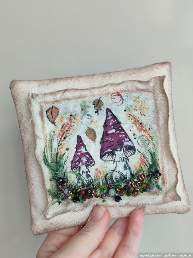 Подушки мухоморы — Текстиль для кукольного интерьера (фото 7)