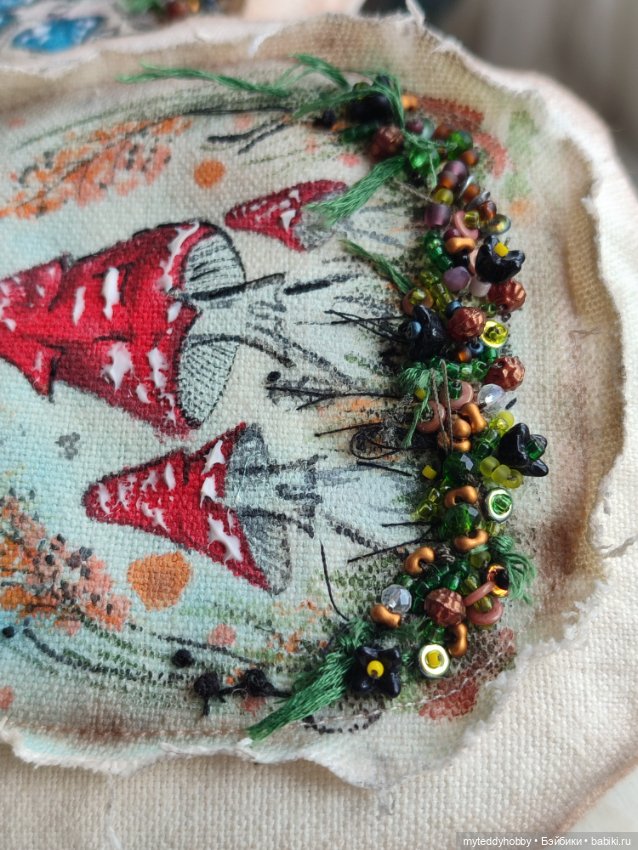 Подушки мухоморы — Текстиль для кукольного интерьера (фото 9)