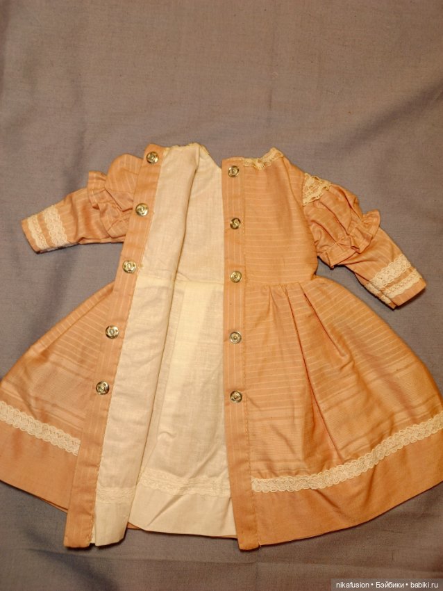 Платье на антикварную или винтажную куклу рост 45-48 см (фото 8)