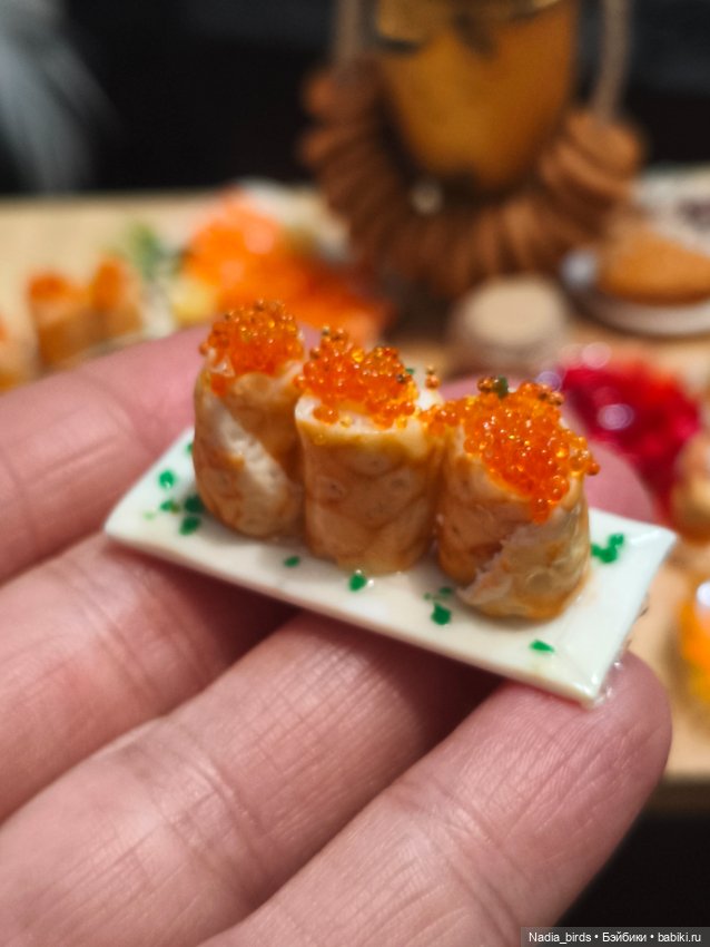 Большой набор блинов — Миниатюра для кукол (фото 7)