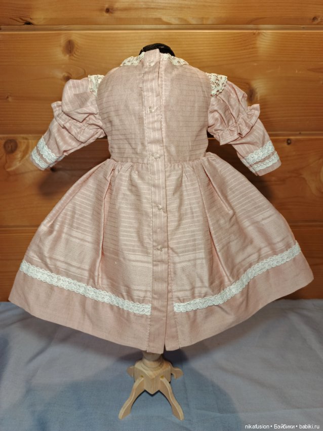 Платье на антикварную или винтажную куклу рост 45-48 см (фото 5)