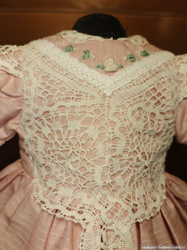 Платье на антикварную или винтажную куклу рост 45-48 см (фото 3)