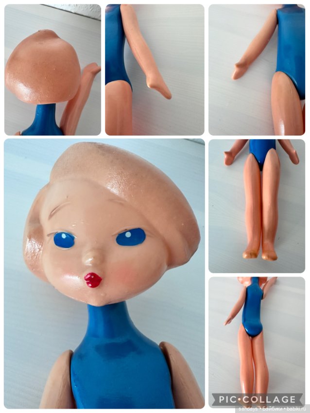 Кукла Гимнастка Люда ОХК 1960-х гг. Л.Сморгон