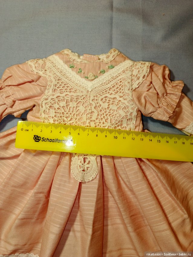 Платье на антикварную или винтажную куклу рост 45-48 см (фото 7)
