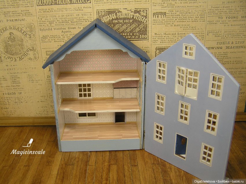 Потрясающий кукольный домик с подсветкой в масштабе 1:90 (фото 5)