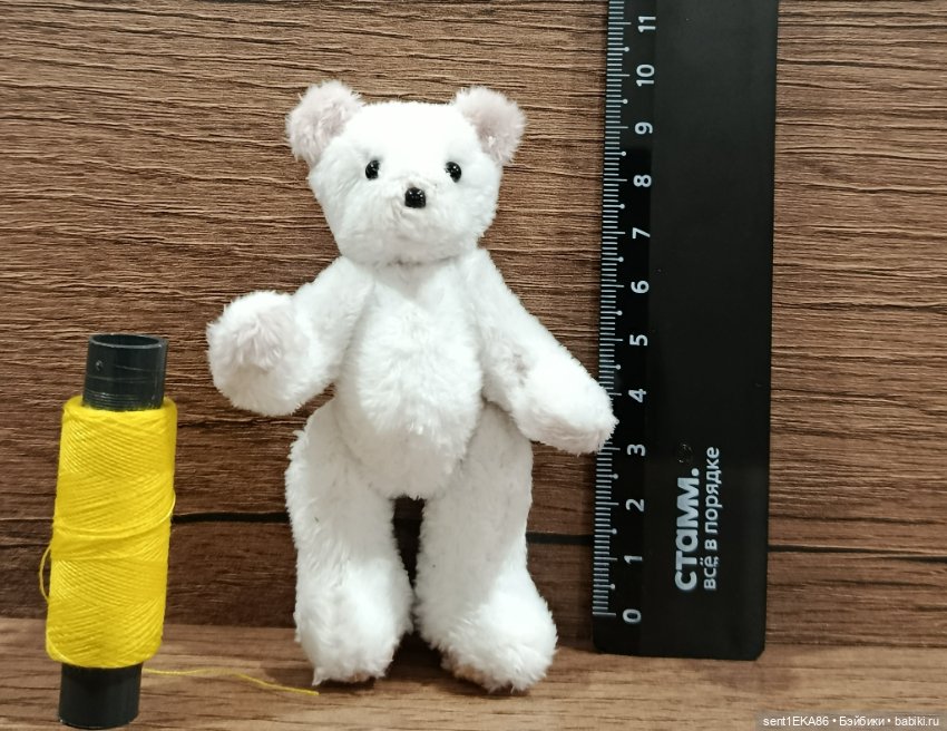 Белый мишутка — Авторские игрушки
