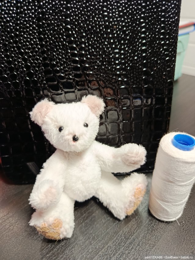 Белый мишутка — Авторские игрушки (фото 5)