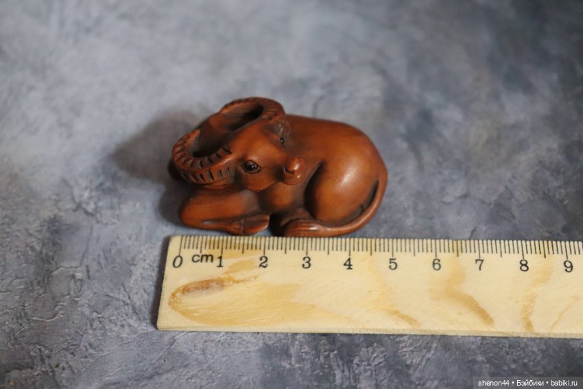 Нэцкэ "Бык". Винтаж! Более 50 лет (фото 5)